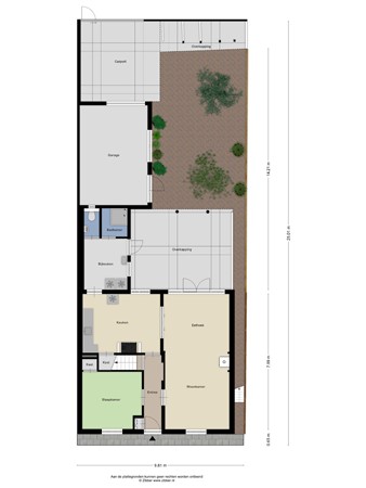 Floorplan - Baroniestraat 5, 5281 JB Boxtel